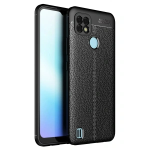 LitaeTrend Realme C25 Kılıf Auto Focus Kapak - Siyah