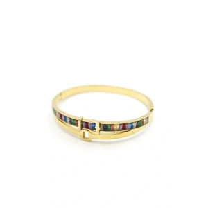 LitaeTrend Renkli Bilezik - Altın