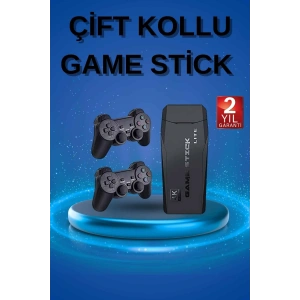LitaeTrend Retro Oyunlar 4k Game Stick 2.4g Kablosuz Çift Kol 3500 Oyun Atari