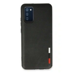 LitaeTrend Samsung Galaxy A02S Kılıf Loop Deri Silikon - Siyah