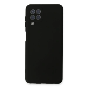 LitaeTrend Samsung Galaxy A22 Kılıf Nano içi Kadife Silikon - Siyah