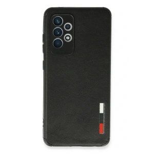 LitaeTrend Samsung Galaxy A72 Kılıf Loop Deri Silikon - Siyah