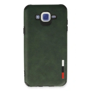 LitaeTrend Samsung Galaxy J7 Kılıf Loop Deri Silikon - Yeşil