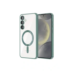 LitaeTrend Samsung Galaxy S23 Kılıf Kross Magneticsafe Kapak - Koyu Yeşil