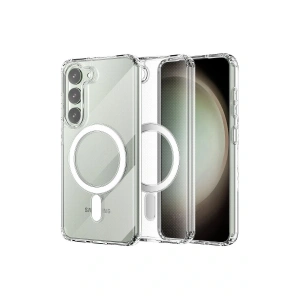 LitaeTrend Samsung Galaxy S23 Plus Kılıf Magneticsafe Şeffaf Silikon - Şeffaf