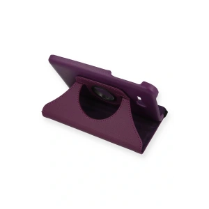 LitaeTrend Samsung Galaxy T110 / T113 Tab 3 Lite 7 Kılıf 360 Tablet Deri Kılıf - Mürdüm