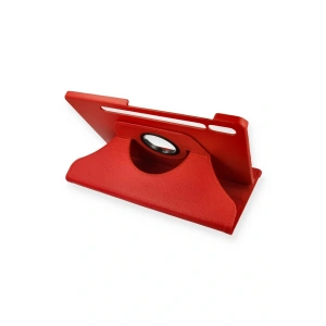 LitaeTrend Samsung Galaxy T860 Tab S6 10.5 Kılıf 360 Tablet Deri Kılıf - Kırmızı