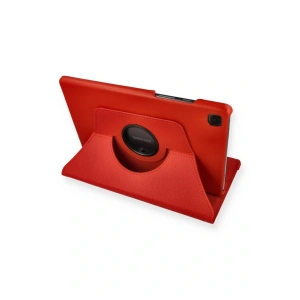 LitaeTrend Samsung Galaxy Tab A7 10.4 Kılıf 360 Tablet Deri Kılıf - Kırmızı