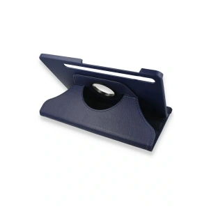 LitaeTrend Samsung Galaxy X800 Tab S8 Plus 12.4 Kılıf 360 Tablet Deri Kılıf - Lacivert