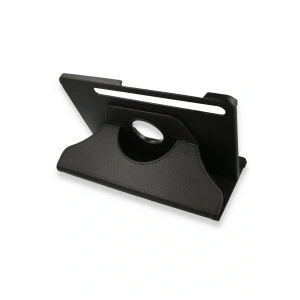 LitaeTrend Samsung Galaxy X800 Tab S8 Plus 12.4 Kılıf 360 Tablet Deri Kılıf - Siyah