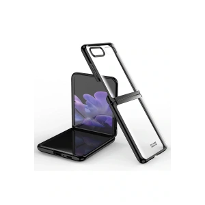 LitaeTrend Samsung Galaxy Z Flip 4 Kılıf Fold Element Kapak - Siyah