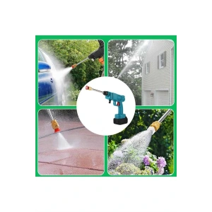 LitaeTrend Şarjlı Ve Yüksek Basınçlı Oto Yıkama Makinesi Ve Sulama Tabancası Bahçe Yıkama Makinesi