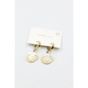 LitaeTrend Sedef Hilal Küpe - Altın