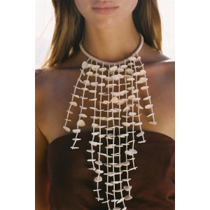 LitaeTrend Sedef Kolye - Krem