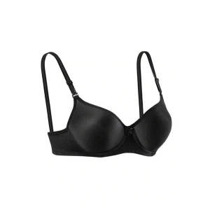 LitaeTrend Silikonlu Desteksiz Telli Düz Boş Sütyen Siyah