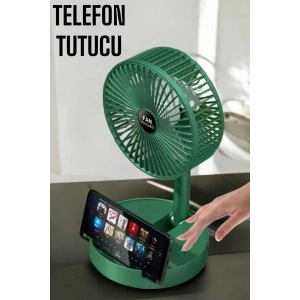 LitaeTrend Soğutucu Vantilatör Telefon Standlı Mini Fan