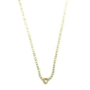 LitaeTrend Su Yolu Kalp Kolye - Altın