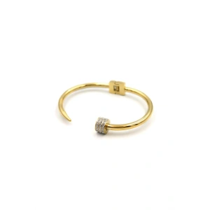 LitaeTrend Taşlı Çivi Bilezik - Altın