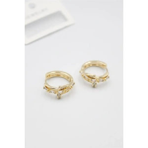 LitaeTrend Taşlı Çivi Küpe - Altın