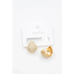 LitaeTrend Taşlı Damla Küpe - Altın