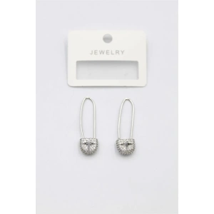 LitaeTrend Taşlı Filkete Küpe - Gümüş