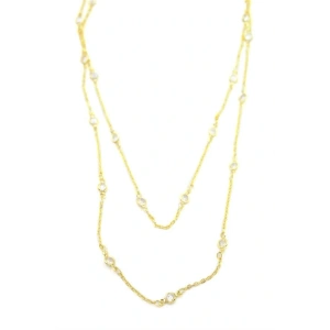 LitaeTrend Taşlı Kolye - Altın