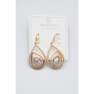 LitaeTrend Taşlı Küpe - Altın