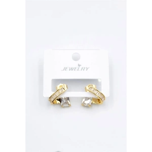 LitaeTrend Taşlı Küpe - Altın