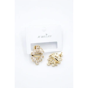 LitaeTrend Taşlı Küpe - Altın