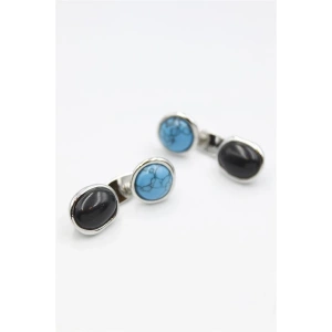 LitaeTrend Taşlı Küpe - Gümüş