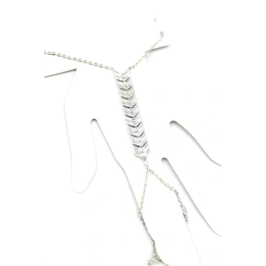 LitaeTrend Taşlı Şahmeran Bileklik - Gümüş