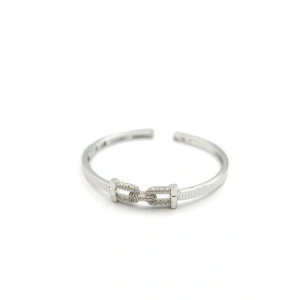 LitaeTrend Taşlı Vip Bilezik - Gümüş