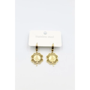 LitaeTrend Tuğra Yonca Küpe - Altın