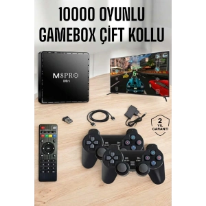LitaeTrend TV Box Çift Oyun Kollu 10000 Oyunlu Atari