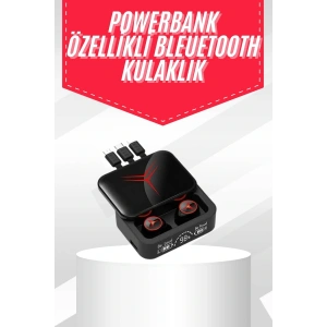 LitaeTrend Tws Powerbank Kutulu Dijital Göstergeli Bluetooth Kulaklık Kablosuz Kulakiçi Kulaklık