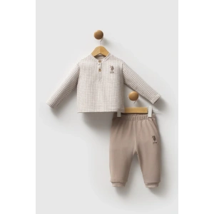 LitaeTrend U.s. Polo Assn 2 Li Takım Usb2576 Bej Melanj