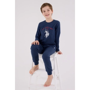 LitaeTrend U.s. Polo Assn Uzun Kol Pijama Takım Us2233-4 Koyu İndigo