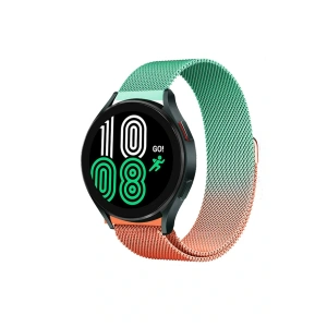 LitaeTrend Watch 20mm Metal Mıknatıslı Kordon - Turuncu-Yeşil