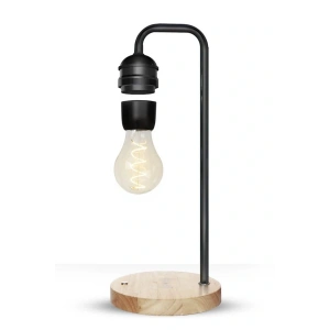 LitaeTrend XF01 Ampul Görünümlü Kablosuz Şarj Özellikli Gece Lambası - Siyah