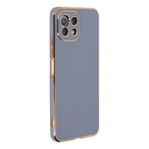 LitaeTrend Xiaomi Mİ 11 Lite Kılıf Volet Silikon - Mavi