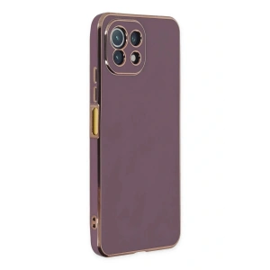 LitaeTrend Xiaomi Mİ 11 Lite Kılıf Volet Silikon - Mor