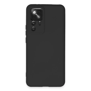 LitaeTrend Xiaomi Mi 12T Pro Kılıf Nano içi Kadife Silikon - Siyah