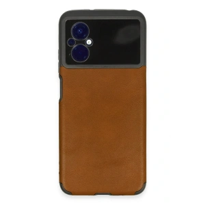 LitaeTrend Xiaomi Poco M5 Kılıf Loop Deri Silikon - Kahverengi