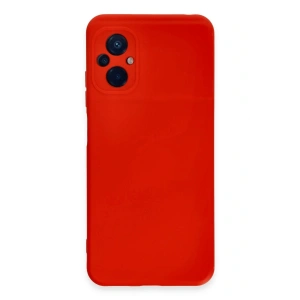 LitaeTrend Xiaomi Poco M5 Kılıf Nano içi Kadife Silikon - Kırmızı