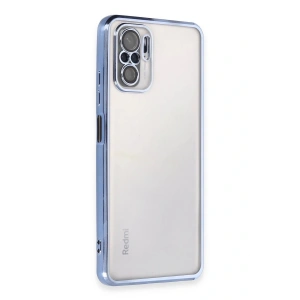 LitaeTrend Xiaomi Redmi Note 10 Kılıf Lensli Silikon - Açık Mavi