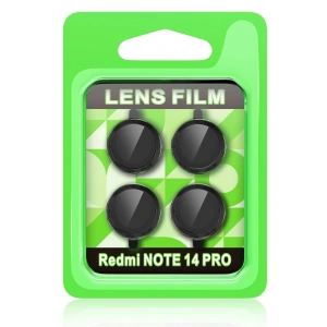 LitaeTrend Xiaomi Redmi Note 14 Pro 5G Raze Metal Kamera Lens - Siyah