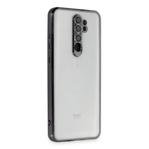 LitaeTrend Xiaomi Redmi Note 8 Pro Kılıf Lensli Silikon - Siyah