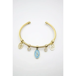 LitaeTrend Yılan Örgü Bilezik - Altın