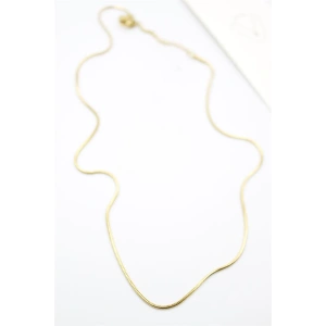 LitaeTrend Yılan Zincir Kolye - 46cm - Altın