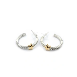 LitaeTrend Yıldız Küpe - Gümüş